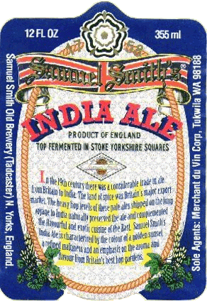 Samuel Smiths - India Ale (4 pack 12oz bottles) (4 pack 12oz bottles)